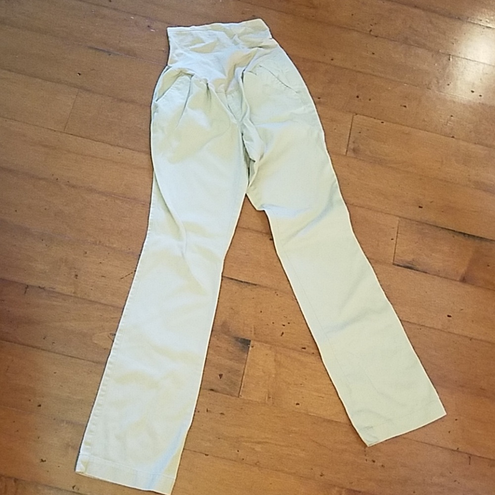 *LONG* Old Navy Khaki Maternity Pants